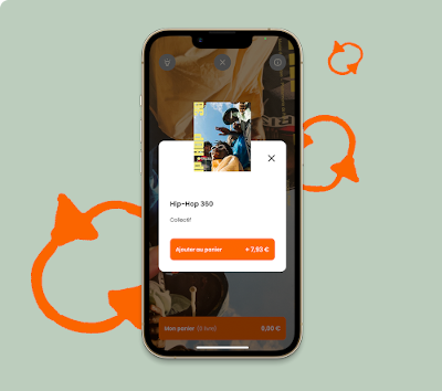 Aperçu de l'application Rachète sur smartphone