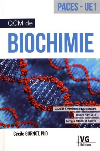 QCM de biochimie, Paces, UE1