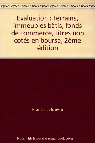 evaluation des terrains
