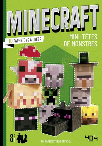 Minecraft : mini-têtes de monstres : 10 papertoys à créer
