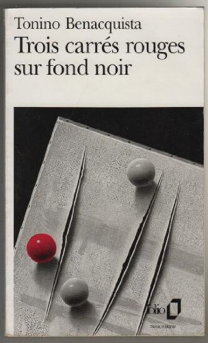 Trois carrés rouges sur fond noir