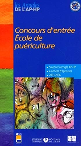 Concours d'entrée en école de puériculture : épreuves de sélection 2003-2006