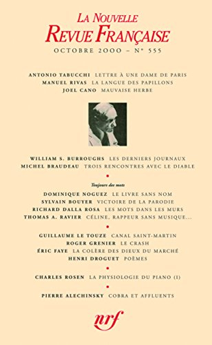 Nouvelle revue française, n° 555