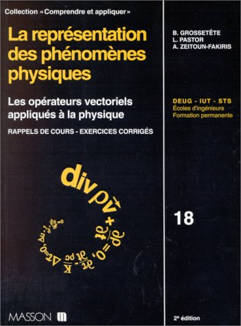 La représentation des phénomènes physiques : les opérateurs vectoriels appliqués à la physique. Cour