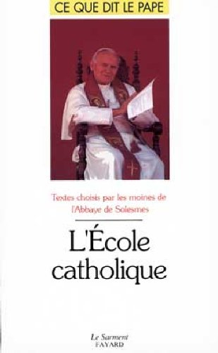 L'école catholique