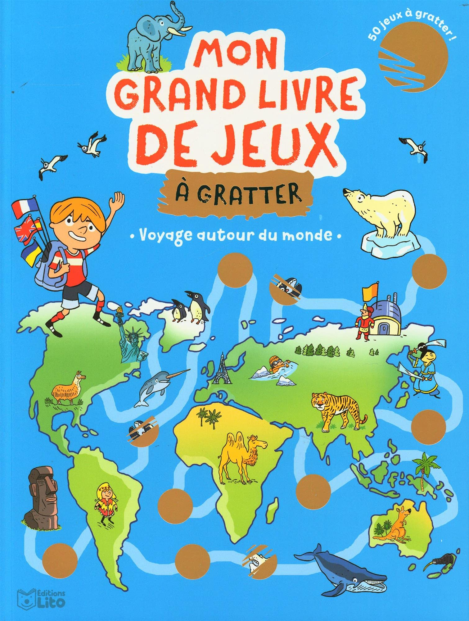 Voyage autour du monde : 50 jeux à gratter !