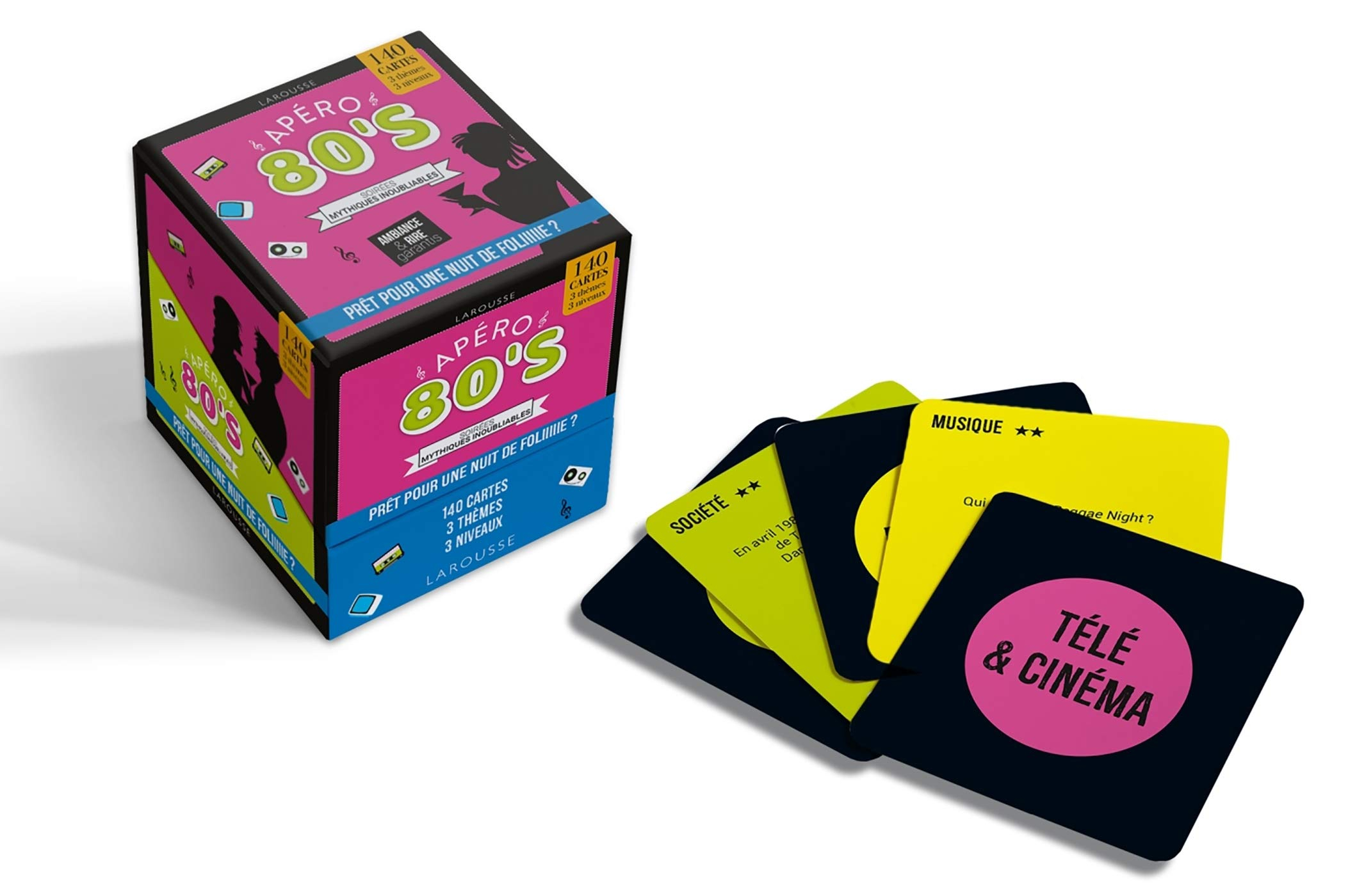 Apéro 80's : 140 cartes, 3 thèmes, 3 niveaux