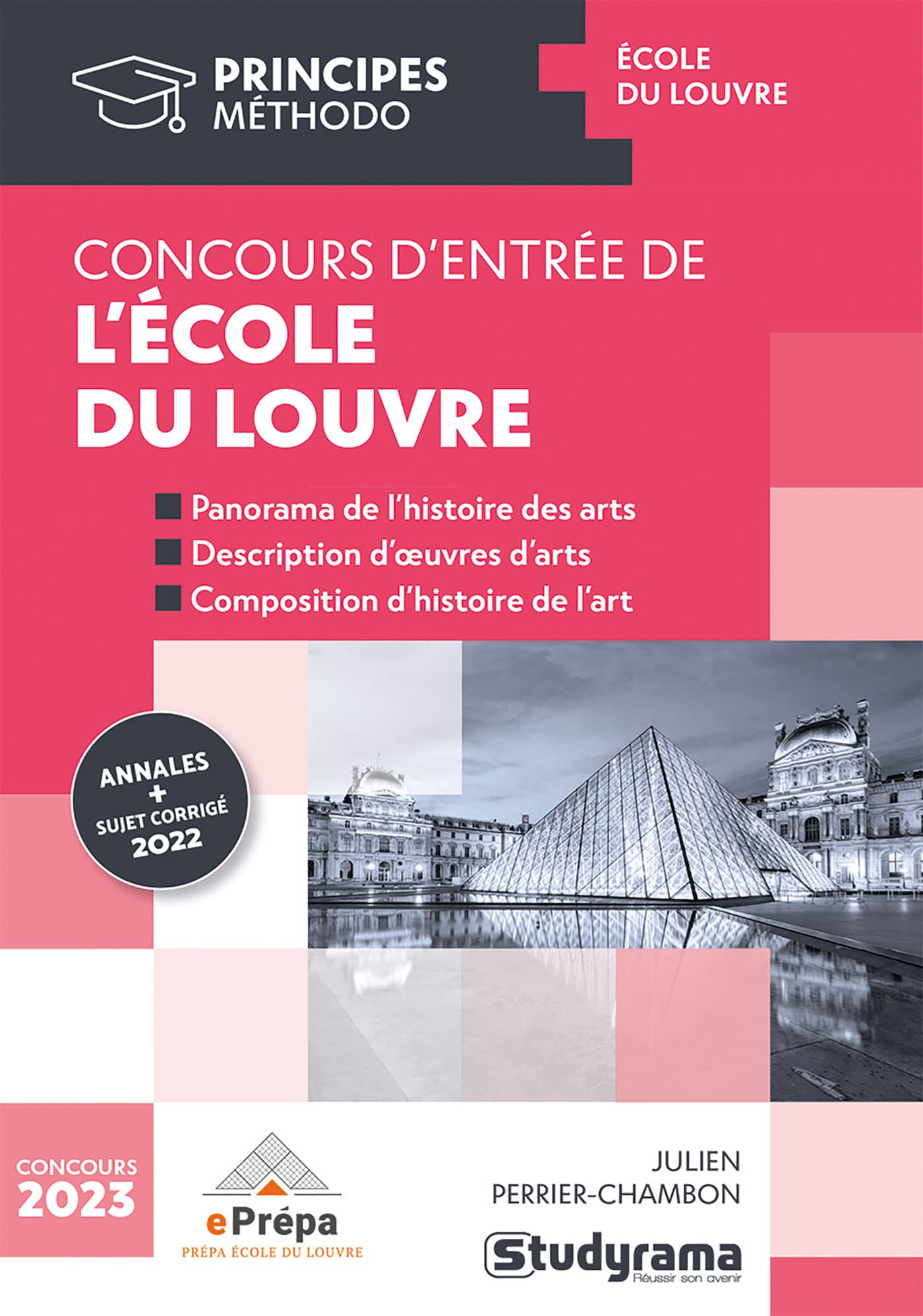 Concours d'entrée de l'école du Louvre : panorama de l'histoire des arts, description d'oeuvre d'art