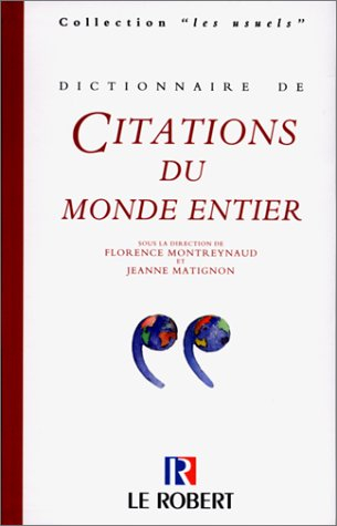 dictionnaire des citations du monde entier