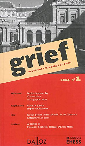 Grief : revue sur les mondes du droit, n° 1