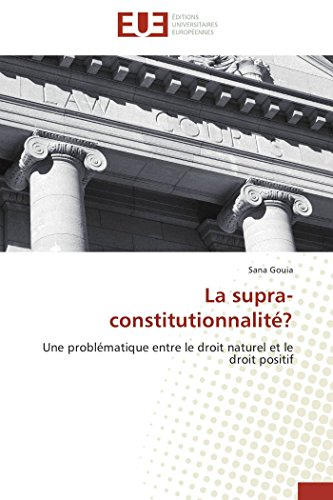 La supra-constitutionnalité?