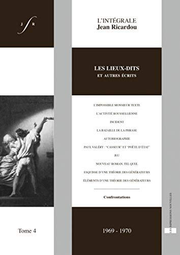 L'intégrale Jean Ricardou : Tome 4