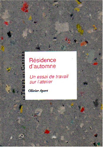 Résidence d'automne : un essai de travail à l'atelier