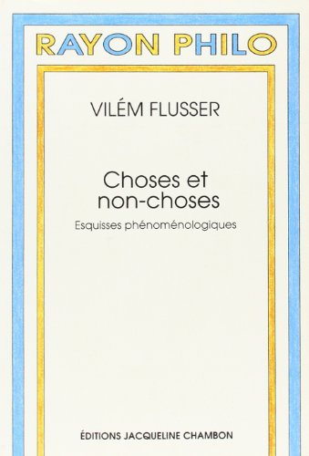 Choses et non-choses : esquisses phénoménologiques