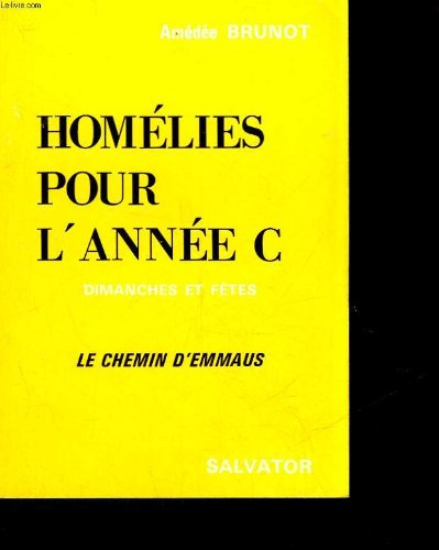 homélies pour l'année...
