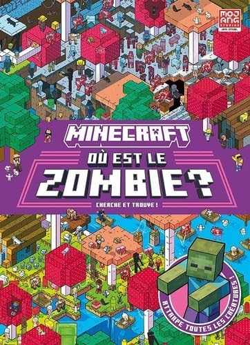 Minecraft : où est le zombie ? : cherche et trouve !