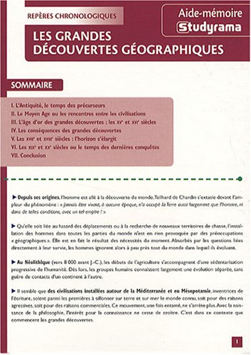 Les grandes découvertes géographiques