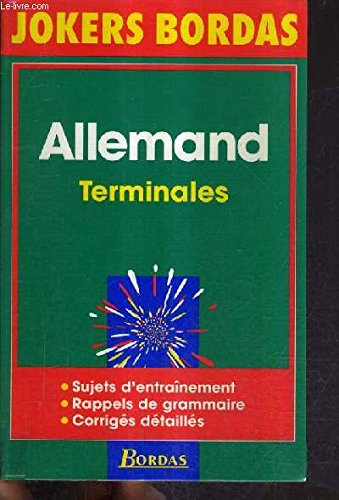 Allemand terminales