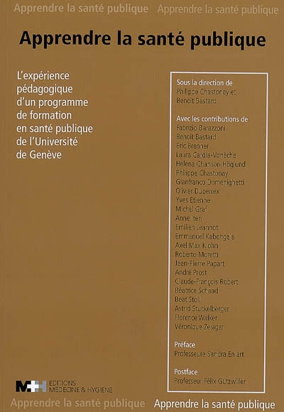 Apprendre la santé publique : l'expérience pédagogique d'un programme de formation en santé publique