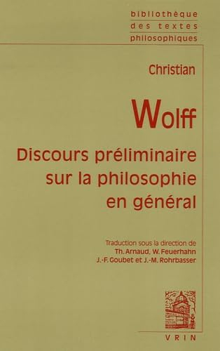 Discours préliminaire sur la philosophie en général