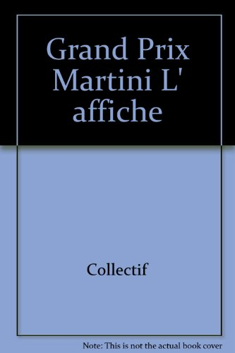 grand prix martini l' affiche
