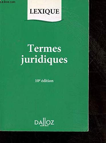 lexique termes juridiques