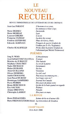 Nouveau recueil (Le), n° 55. Poésie au présent