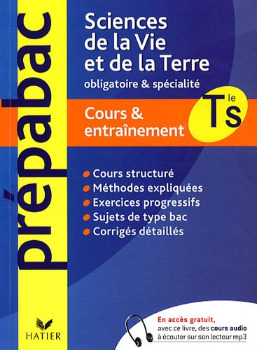 Sciences de la vie et de la Terre Tle S : obligatoire et spécialité : cours et entraînement