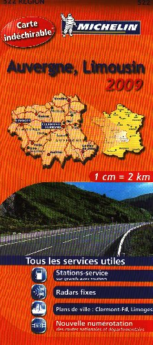 Auvergne, Limousin : 1/200 000