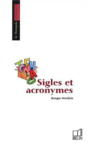 Sigles et acronymes
