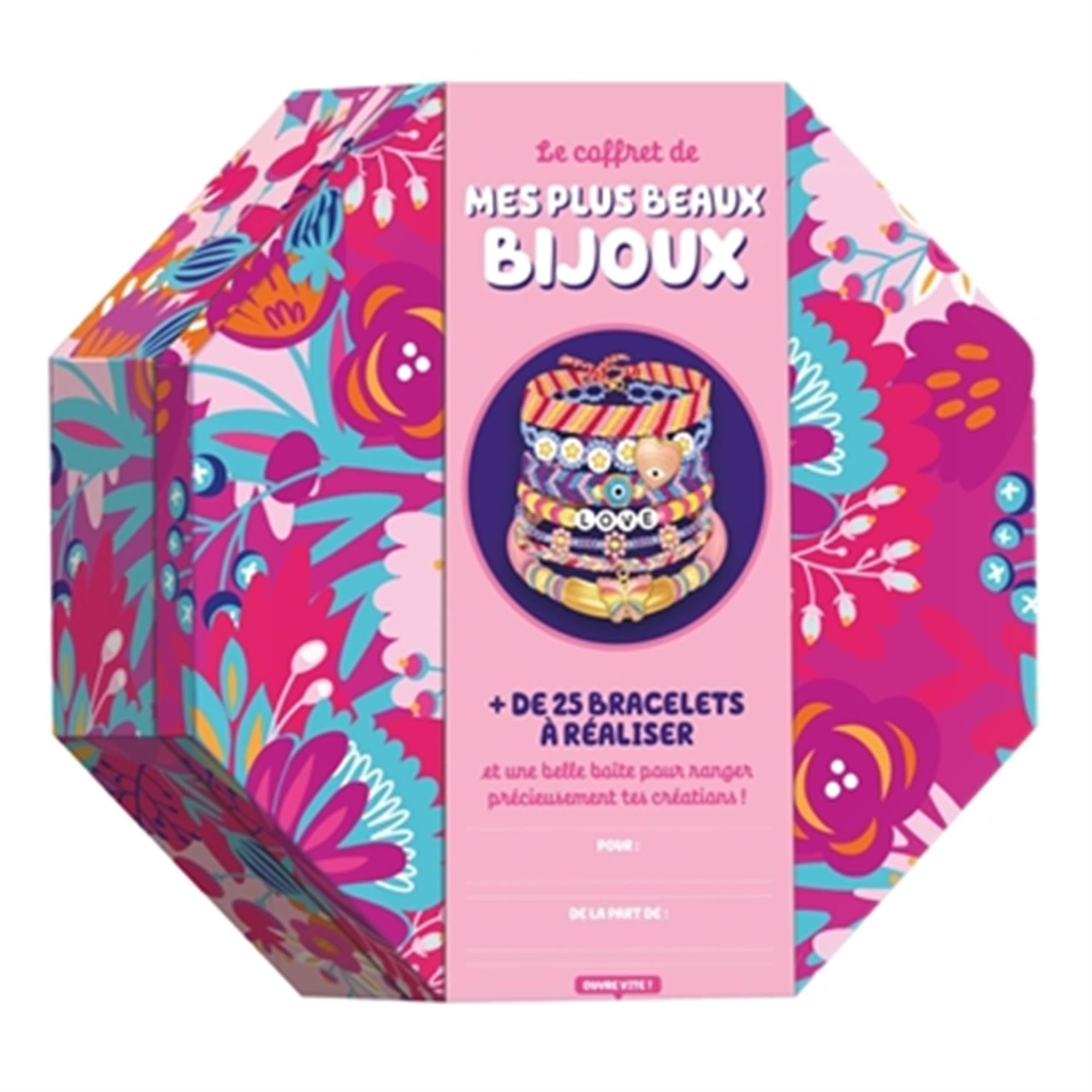 Le coffret de mes plus beaux bijoux : + de 25 bracelets à réaliser et une belle boîte pour ranger pr