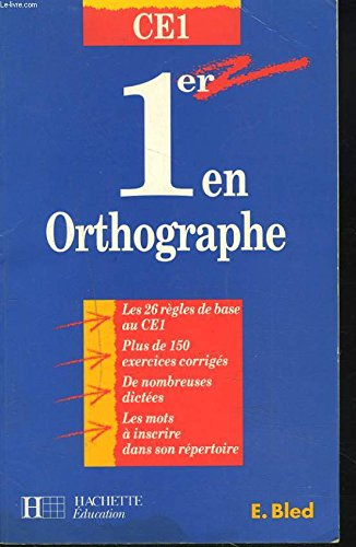 premier en orthographe, ce1