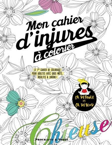 Mon cahier d'injures à colorier: Le premier cahier de coloriage pour adultes avec gros mots, insulte