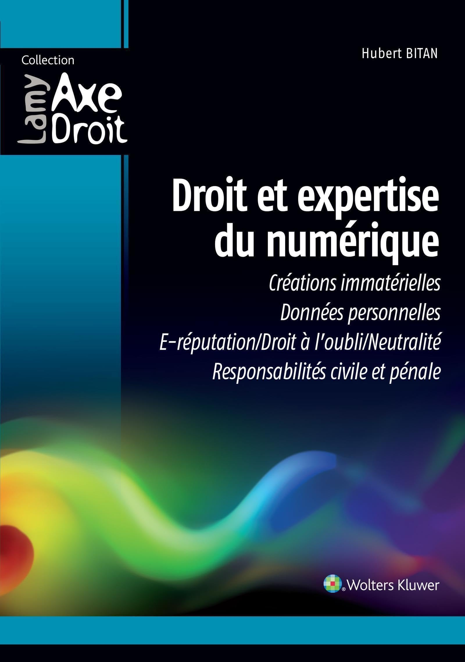 Droit et expertise du numérique : créations immatérielles, données personnelles, e-réputation/droit 