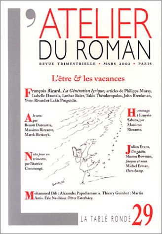 Atelier du roman (L'), n° 29. La génération lyrique