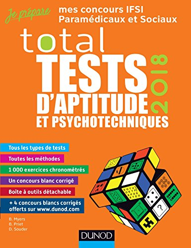 Total tests d'aptitude et psychotechniques 2018 : mes concours IFSI, paramédicaux et sociaux