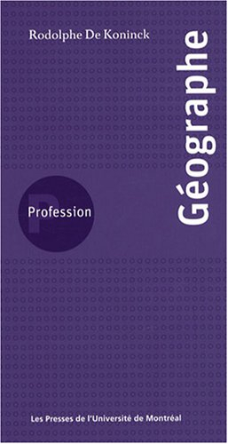 Profession, géographe