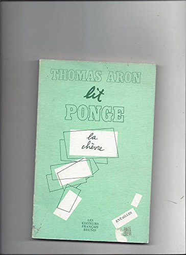 L'objet du texte et le texte-objet : La chèvre, de Francis Ponge