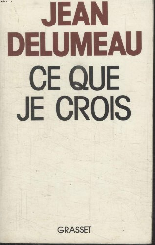 ce que je crois