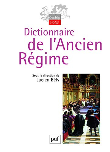dictionnaire de l'ancien régime