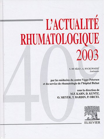 L'actualité rhumatologique 2003