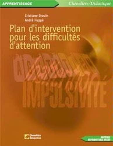 Plan d'intervention pour les difficultés d'attention