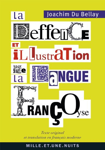 La deffence et illustration de la langue françoyse