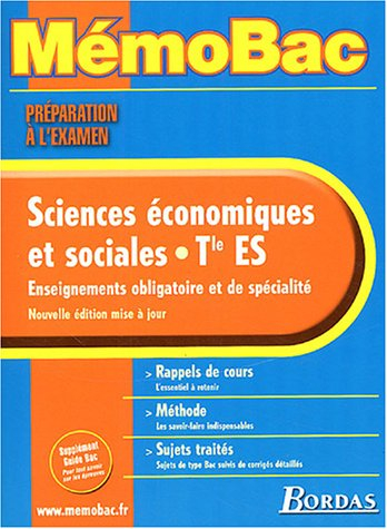 memo prepa exam ses term es    (ancienne edition)