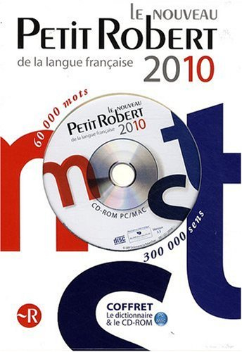 Coffret Le Nouveau Petit Robert de la langue française 2010 : version papier et sur CD-ROM