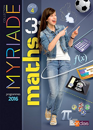 myriade 3e - manuel de l'élève - grand format - nouveau programme 2016