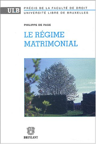 Le régime matrimonial