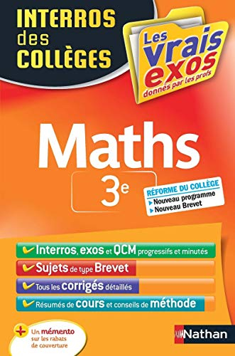 Maths 3e : nouveau programme, nouveau brevet
