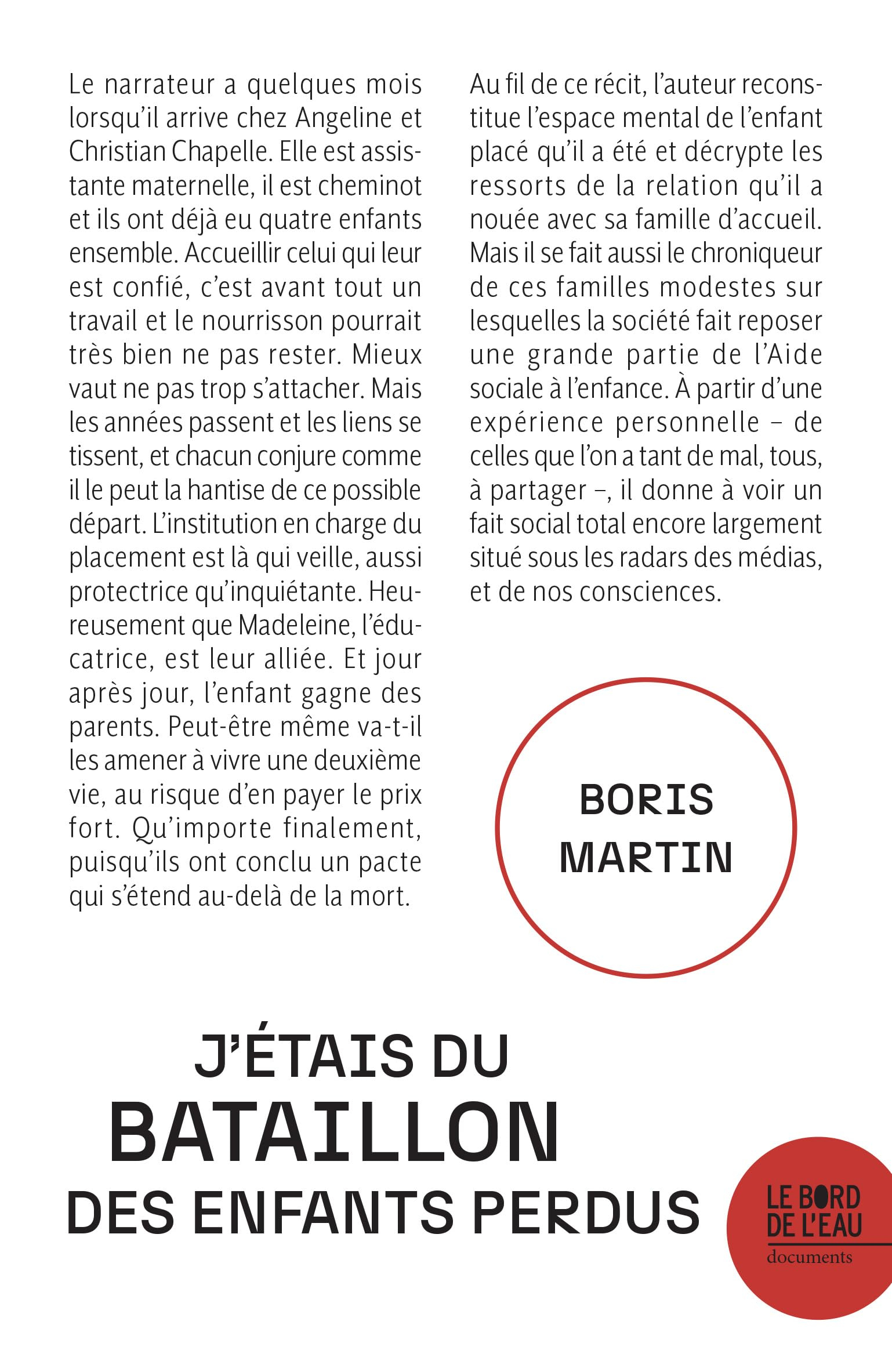 J'étais du bataillon des enfants perdus