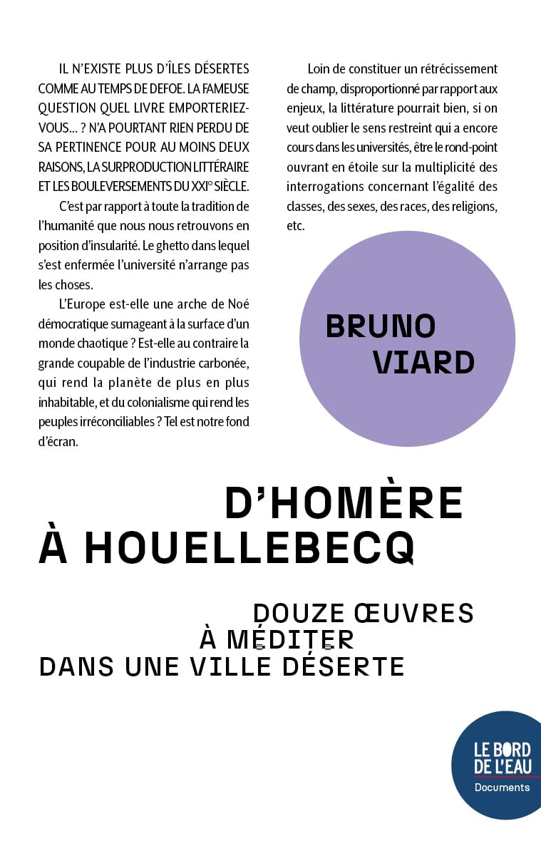 D'Homère à Houellebecq : 12 oeuvres à méditer dans une ville déserte